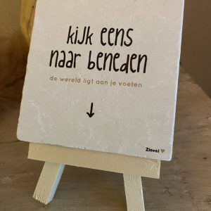 Uniek schilderijtje / onderzetter van Puur Natuursteen